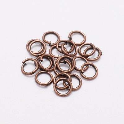 Anneaux Cuivrés 6mm (x50) Anneaux Cuivrés 6mm (x50)