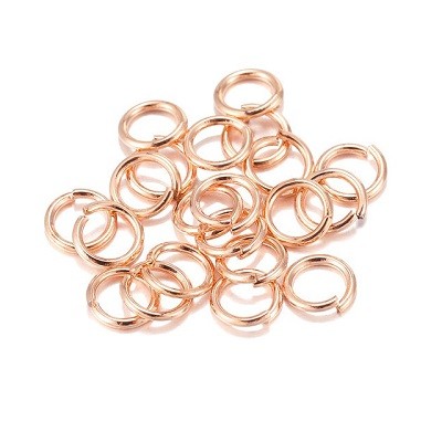 Anneaux Roses Gold 3x4x0.8mm (x10) Anneaux Roses Gold 3x4x0.8mm (x10)