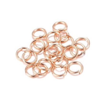 Anneaux Roses Gold 3x4x0.8mm (x10)