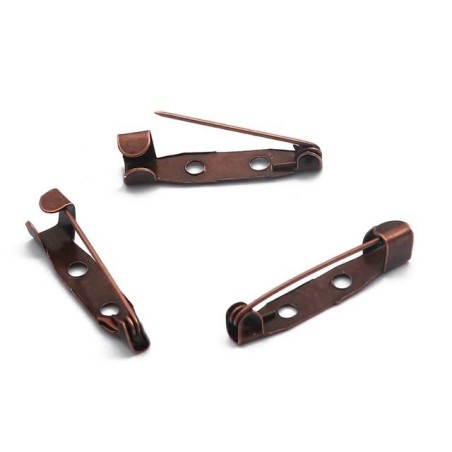 Broche 2 trous Cuivrée 26mm (x1)