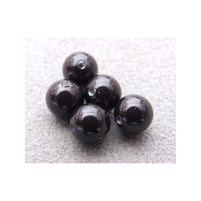Perle ronde nacrée Swarovski 6mm Mystic Black (x10) Perle ronde nacrée Swarovski 6mm Mystic Black (x10)