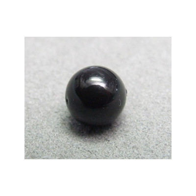 Perle ronde 8mm nacrée Swarovski Mystic Black (x5)