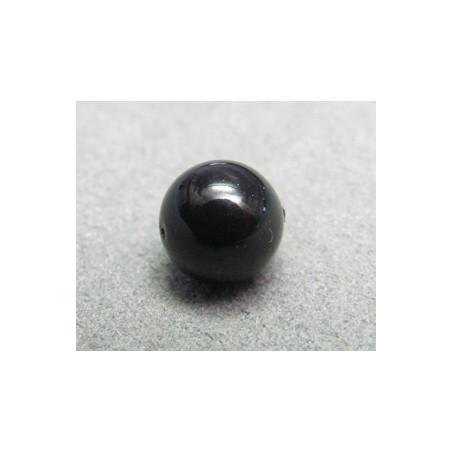 Perle ronde 8mm nacrée Swarovski Mystic Black (x5)