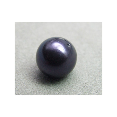 Perle ronde nacrée Swarovski 10mm Dark Purple (x1)