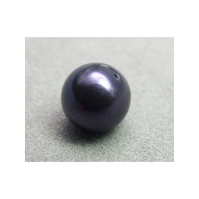 Perle ronde nacrée Swarovski 10mm Dark Purple (x1) Perle ronde nacrée Swarovski 10mm Dark Purple (x1)