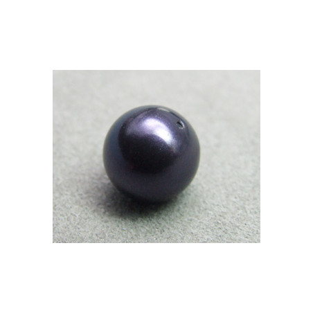 Perle ronde nacrée Swarovski 10mm Dark Purple (x1)