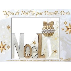 Kit 4 Bijou de Noël par Puca® "Chatoyant Light Gold"