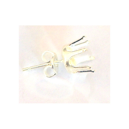 Boucle Strass 1028 ss39 8mm Argenté (x2)