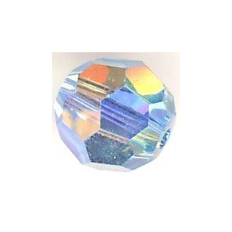 Rondes 8mm Aquamarine Ab (x4)