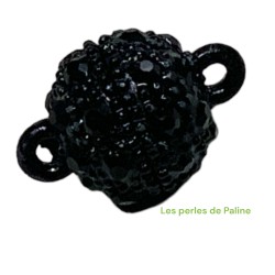 Fermoir Aimant Strass Noir...