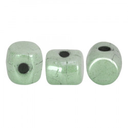 Perles Minos® Par Puca® Opaque Light Green Ceramic Look (x5gr)  