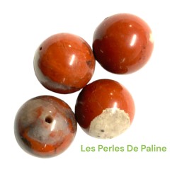 Perle 12mm Jaspe Rouge (x1)