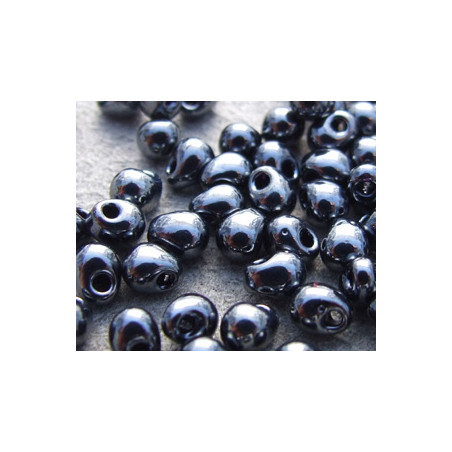 DP-451 Drops 3.4mm Miyuki Gun Metal (=DB001) (x10gr)