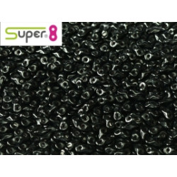 Perles Super 8® Jet 2,2x4,7mm (x5gr env)