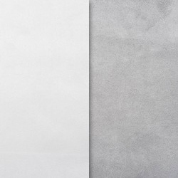 Ultra-Suède Gris et blanc réversible 20X25cm(X1)