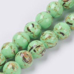 Perle 6mm Pierre Vert (x1Fil)