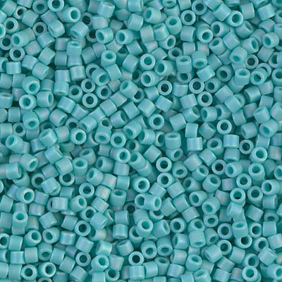 DBM-0878 Délicas 10/0  Matte Opaque Turquoise AB (=R412FR) (x 5gr)