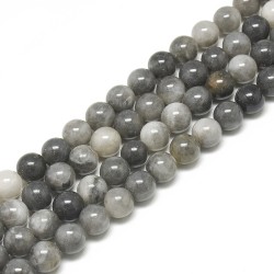 Perles Oeil de Faucon Gris...