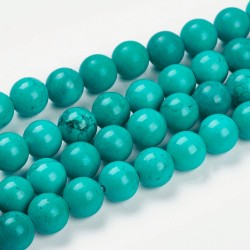 Perles Magnésite 6mm (x1Fil)