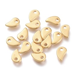Breloque Magatama Dorée 5mm...