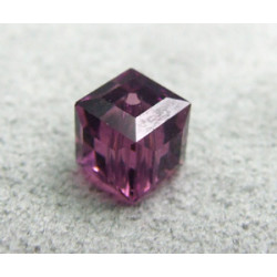 Perle cube en cristal Swarovski 5601 6mm Amethyst (x1)