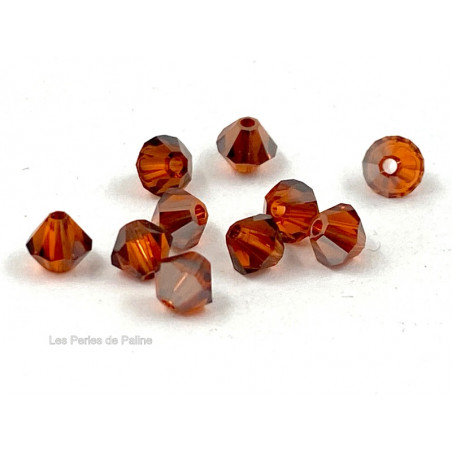 Toupies 4mm Indian Red Satin - réf. 5301 (x20)