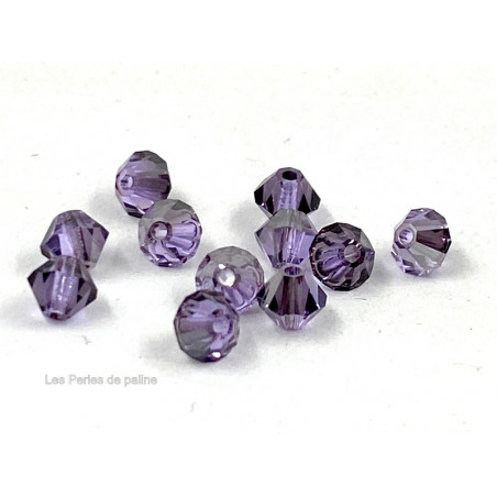 Toupies 4mm Tanzanite Satin - réf. 5301 (x20)