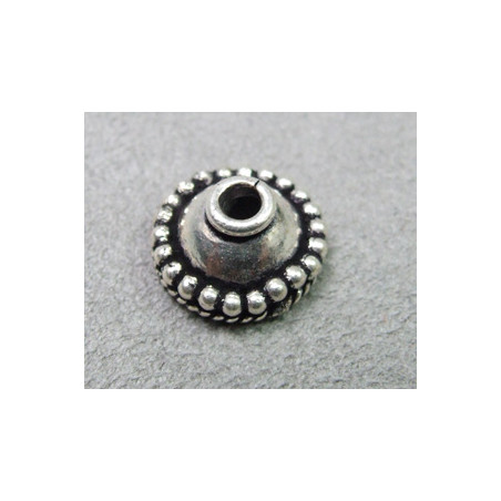 Coupelle bord perle 14X7mm (x1)