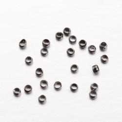Perles à écraser 2mm Noire (x1gr) 