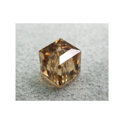 Perle cube en cristal Swarovski 5601 6mm Light Colorado Topaz (x1)