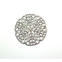 Estampe ronde vieil argent 25 mm(X1)