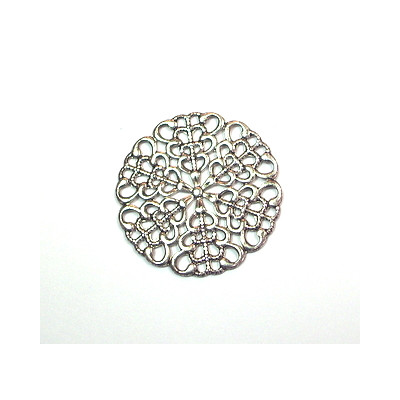 Estampe ronde vieil argent 25 mm(X1)