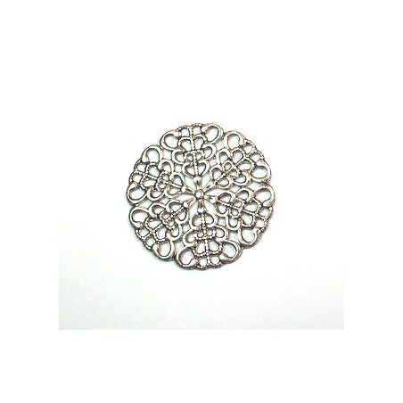 Estampe ronde vieil argent 25 mm(X1)