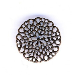 Estampe ronde cuivre 25mm (x1)