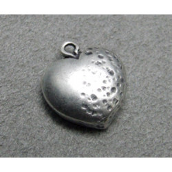 Breloque coeur creux 16X14mm (X1)