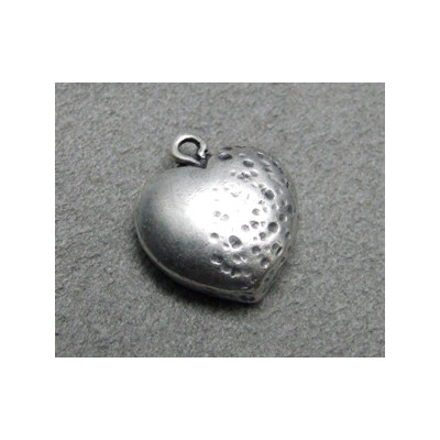 Breloque coeur creux 16X14mm (X1)