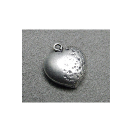 Breloque coeur creux 16X14mm (X1)