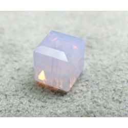 Perle cube en cristal Swarovski 5601 6mm Violet Opal (x1)