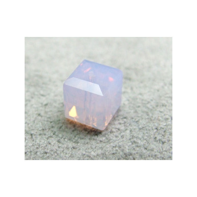 Perle cube en cristal Swarovski 5601 6mm Violet Opal (x1)