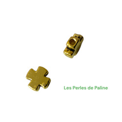 Croix Dorée 3*7mm (x1)
