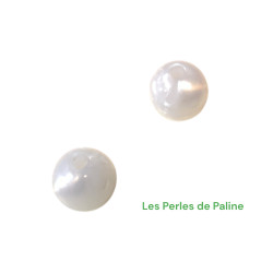 Résine Blanc Ronde 8mm (x1)
