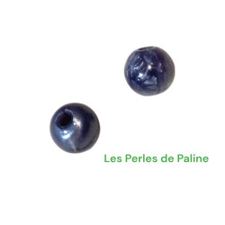 Résine Bleu Ronde 6mm (x1)