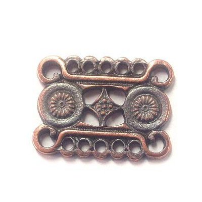 Intercalaire 5 rangs Cuivre 27X20mm(X1) Intercalaire 5 rangs Cuivre 27X20mm(X1)