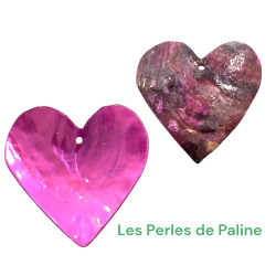 Coeur en Veritable Nacre...