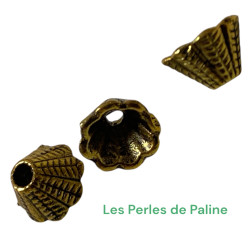 Coupelle 8x5mm Doré (x1)