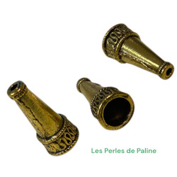 Calotte Fine 10x22mm Doré (x1)