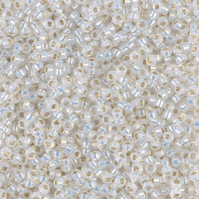 R11-0551 Rocailles 11/0 Gilt Ligned Opal (=DB221) (x 10gr) R11-0551 Rocailles 11/0 Gilt Ligned Opal (=DB221) (x 10gr)