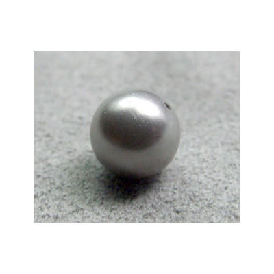 Perle ronde 8mm nacrée Swarovski Light Grey (x5)