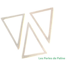 Support Triangle Argenté 15x23mm (x1)