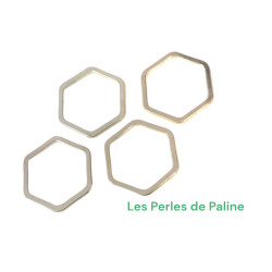 Support Hexagone Argenté 11mm (x1)